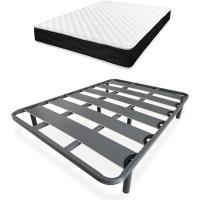 Cama Completa con Colchón Sleep Pro Reversible + Somier de Láminas Reforzado con 4 Patas Cilíndricas Metálicas Roscadas, 90 x 190 - details 7
