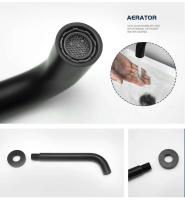 Latón dorado cromado negro gris caño mezclador de baño grifo de lavabo lavabo tocador grifería de agua 150/200/250MM caños de repuesto para grifo - details 7