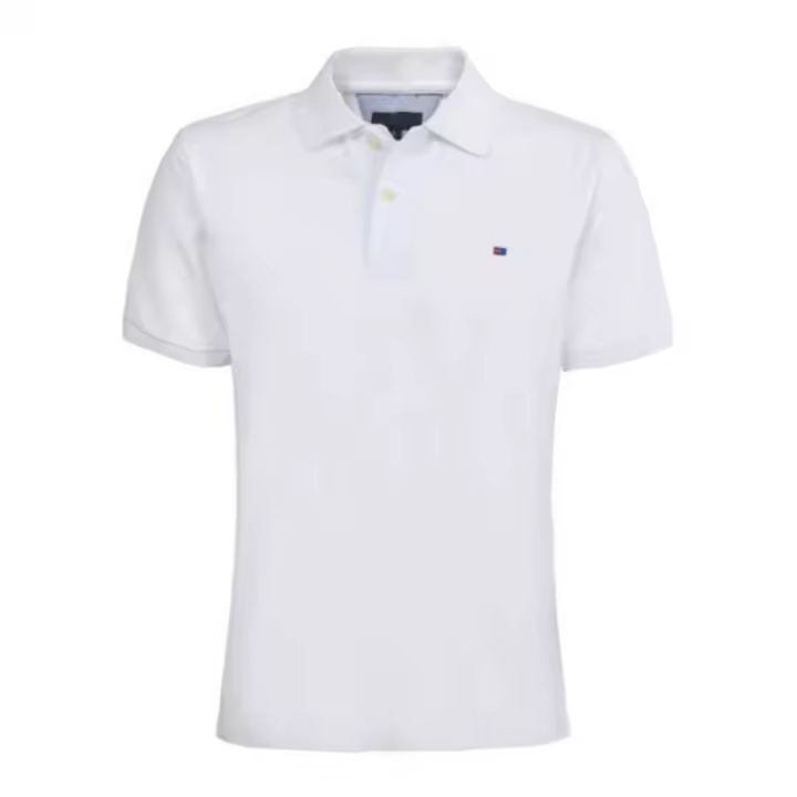 Camiseta masculina de cuello de algodón de manga corta en verano camiseta masculina de manga corta casual de media manga (regolo 1uds) - 1