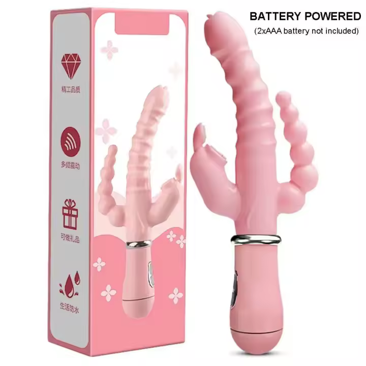 Consolador telescópico punto G conejo vibrador estimulador de clítoris masajeador vaginal juguetes sexuales para mujeres masturbación femenina - 1