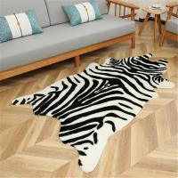 1 Alfombra De Piel De Vaca Sintética De Alta Calidad, Alfombras Lavables Y Duraderas Con Estampado De Vaca, Apta Para - details 1