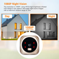 Mirilla electrónica puerta Timbre inalambrico exterior con camara inteligente - details 9