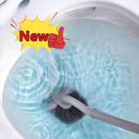Cepillo De Inodoro Plástico Con Mango Largo Cepillo De Limpieza Para WC Cerdas Suaves Acessorios De Baño Eliminador De Ranuras Para Hogar - details 8