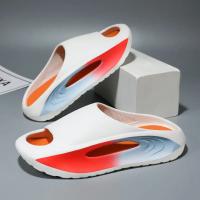 Pisando zapatillas de mierda tendencia de desgaste de verano de los hombres pintura EVA deportes al aire libre fondo suave playa zapatillas de coco de los hombres - details 0