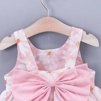 Conjunto de vestido y gorro de playa para niña, vestido de princesa con cuello halter, 2 piezas - details 23