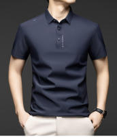 Novedad de verano, polo de manga corta con cuello, camiseta informal versátil de diseño fino de color sólido simple y a la moda para hombre - details 4