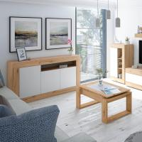 Buffet de Salón Aparador de 3 Puertas Estilo Baltik Acabado en Blanco Artik y Blanco Viejo - details 9