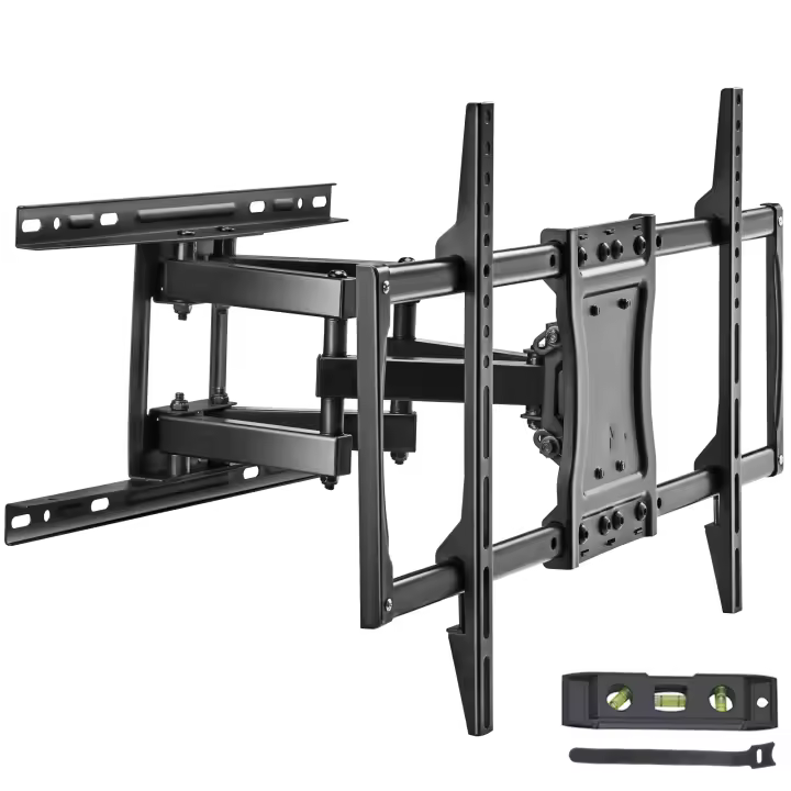 SucceBuy Soporte de TV de movimiento completo para televisores de 37 a 75 pulgadas, 4 brazos articulados, VESA máximo 600 x 400 mm, admite hasta 132 libras - 1
