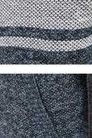 Chaqueta de Punto con Cuello de Béisbol para Hombres CHAIFENKO Top de Abrigo Grueso de Vellón para Otoño e Invierno Moda Rayada Cuidado de Lavado Máquina - details 8