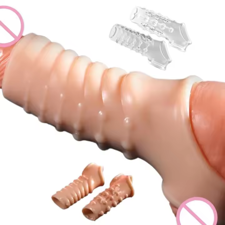 Embalaje privado SEXY anillo de manga agrandamiento gránulo clítoris punto G estimular la eyaculación retardada tapón Anal juguetes para hombres Sex Shop - 1