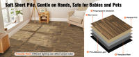 SucceBuy Azulejos de alfombra reutilizables, cuadrados acolchados suaves con acolchado, fácil instalación, bricolaje para dormitorio, sala de estar - details 1
