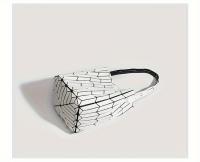 Bolsa de Tote Hexagonal Geométrica Material PVC Duradero Cierre Magnético - details 13
