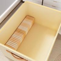 Caja de almacenamiento plegable para ropa, contenedores de almacenamiento lavables a prueba de polvo con tapa, cesta de lavandería de gran capacidad para el hogar - details 2