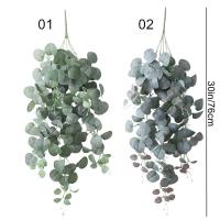 Planta colgante de seda de hiedra verde para fiesta de boda, flores artificiales, hojas de eucalipto - details 4
