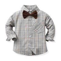 Conjunto de Niños de Estilo Coreano para Otoño Camisa de Algodón a Rayas de Varios Colores con Pantalones de Tirantes Moda de Playa para Mujeres - details 8