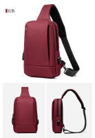 Bolso Cruzado de Tela Oxford Bolso en Pecho para Hombres Bolso Bandolera - details 14