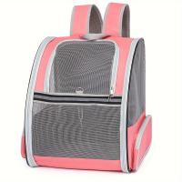 Mochila transpirable para gato, morral de viaje, Color sólido, 1 unidad - details 6