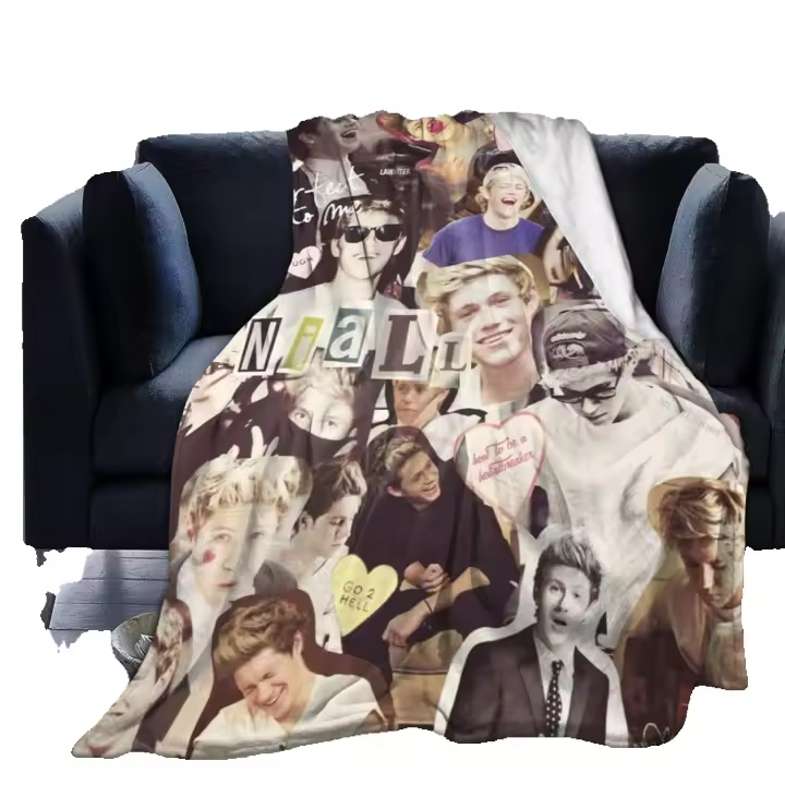 Manta de Lana Fleece de Frontera para Moverse Irlanda Cantante Niall Horan Manta Cómoda para Sofá Manta de Aire Acondicionado Lavable para Mejor Relajarse Uso Recomendado para Hogar Viaje Camping - 1