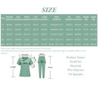 Ropa de trabajo de belleza para mujer, uniforme de enfermeras médicas, conjunto de bata quirúrgica, pantalones superiores de Spa, ropa de cuidador clínico, uniformes de enfermería, traje para correr - details 9