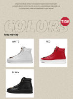 Zapatillas altas de marca para hombre, zapatos deportivos con plataforma de leopardo, zapatos de entrenamientos deportivos, zapatos de Skate informales, zapatos deportivos de tenis a la moda para niños - details 3