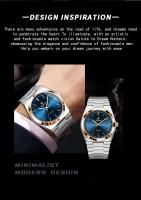 Reloj de Lujo para Hombres UTHAI Automático, Correa de Cuero, Resistente al Agua, Luminoso, Calendario, Regalo - details 1