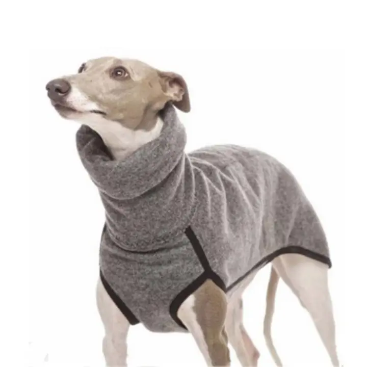 Ropa de cuello alto suave para mascotas, abrigo cálido de terciopelo mecedora para perros, chaleco de lana elástico para cachorros, Invierno - 1