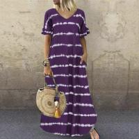 Vestido largo de manga corta para mujer, moda de verano - details 5