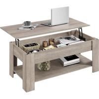 Mesa de Café Elevable y Extensible con Revistero 98x50x(41,8-56) cm Mueble para Sala de Estar y Comedor - details 54