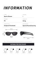 Gafas de Sol Polarizadas, Protección UV400, Montura Ligera y Flexible, Diseño Moderno Unisex para Conducir, Pescar - details 10