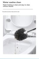 Escobillas de Baño con Soporte de Secado Rápido, Escobillas de Inodoro de Montaje en Suelo o Montaje en Pared, Blanco - details 11
