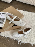 Retro Gypsy Star zapatos de ballet remachados nueva hebilla de una palabra con boca poco profunda zapatos Mary Jane - details 7