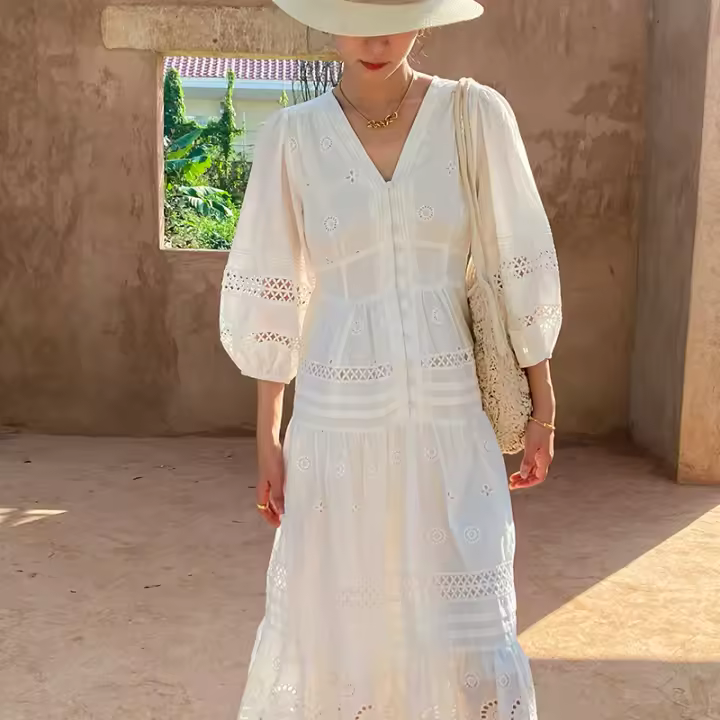 Vestido de verano vintage europeo Miravia 2025 - 1