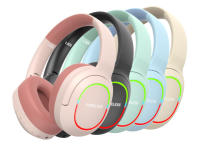Auriculares Bluetooth 5.1 con Microfono para Juegos Surround Sound Stereo Inalámbrico Luz Colorida para PC Laptop - details 11