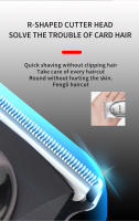Kemei-cortadora de pelo eléctrica USB para hombre, cortapelos inalámbrico de tamaño pequeño, máquina profesional para cortar el pelo y la barba, recargable - details 3