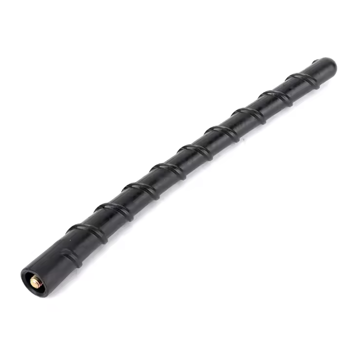 Antena helicoidal Universal para coche, mástil de varilla aérea de 18cm/7,1 pulgadas, Radio FM, AM, color negro, compatible con KIA Rio 2 - 1