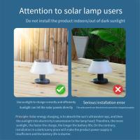 Lámpara Solar de mesa para exteriores, luz nocturna inalámbrica regulable, impermeable, para jardín, escritorio interior - details 6