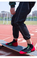 Professional Marathon Running Sock Men Women Sports Fitness Thickened Cushioned Short Tube Low Cut Boat Ankle Socks - details 5