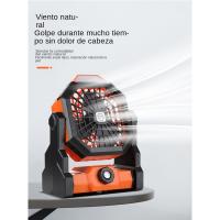Camping Ventilador 20000mAh, Portátil Recargable para Escritorio Tienda de Campaña con Control Remoto y Gancho, Luz LED, Ventila - details 2
