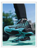Zapatillas de baloncesto antideslizantes para hombre, zapatos deportivos transpirables, cómodos, para entrenamiento en el gimnasio, deportivas altas para niños - details 19