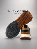 Zapatos hechos a mano de cuero genuino de moda auténtica de cuero de vaca transpirable zapatos de hombre - details 35