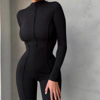 Mono Deportivo de Moda para Mujer de Cuello Alto y Cintura Alta Color Sólido, Estilo Otoño-Invierno - details 16