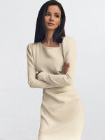 Vestido largo elegante de invierno con manga de viajero, nuevo estilo francés, traje de extremo para mujer - details 8