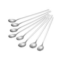 8/12 Piece Ice Cream Spoon Stainless Steel Iced Tea Spoons for Mixing Cocktail Stirring Tea Coffee Milkshake Cold Drink - details 1