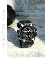 Reloj Deportivo SMAEL para Hombres con Doble Tiempo LED Digital Moda Cronógrafo de Cuentdown Caja de Aleación Impermeable Reloj Militar de Pulsera - details 14