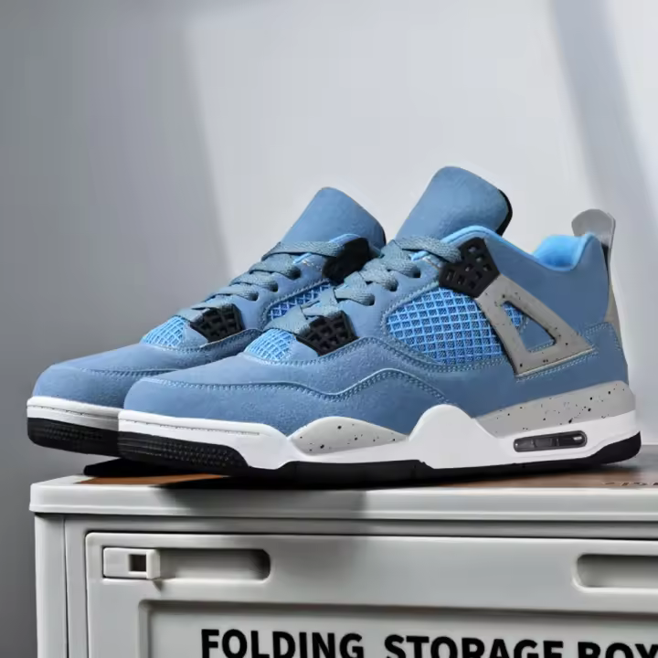 2025 nuevos zapatos acolchados de aire zapatillas para parejas 4 generaciones de zapatillas de baloncesto zapatillas transpirables - 1