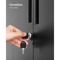 Archivador de Oficina, Armario Multifuncional, 2 Puertas, con Cerradura, Almacenamiento de Acero, para Sala de Estar, Gris Mate OMC013G01 - details 16