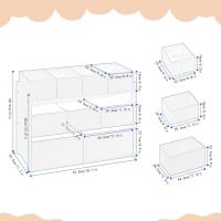Organizador de Juguetes para Niños Estante de Almacenamiento de 3 Niveles con 6 Cajas Extraíbles - details 20