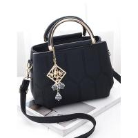 Bolso cruzado moderno y minimalista, bolso con patrón de bordado geométrico, mochila de lujo de alta gama - details 0