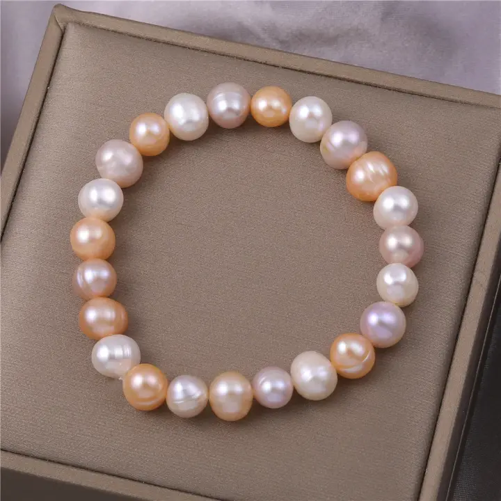 Pulseras de Lujo con Perlas Naturales Hechas a Mano Accesorio de Joyería Exquisito para Niña 2023 - 1