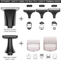 Cortadora de pelo profesional 4 en 1, maquinilla de afeitar eléctrica, resistente al agua, máquina de corte de pelo para hombre, carga usb - details 8